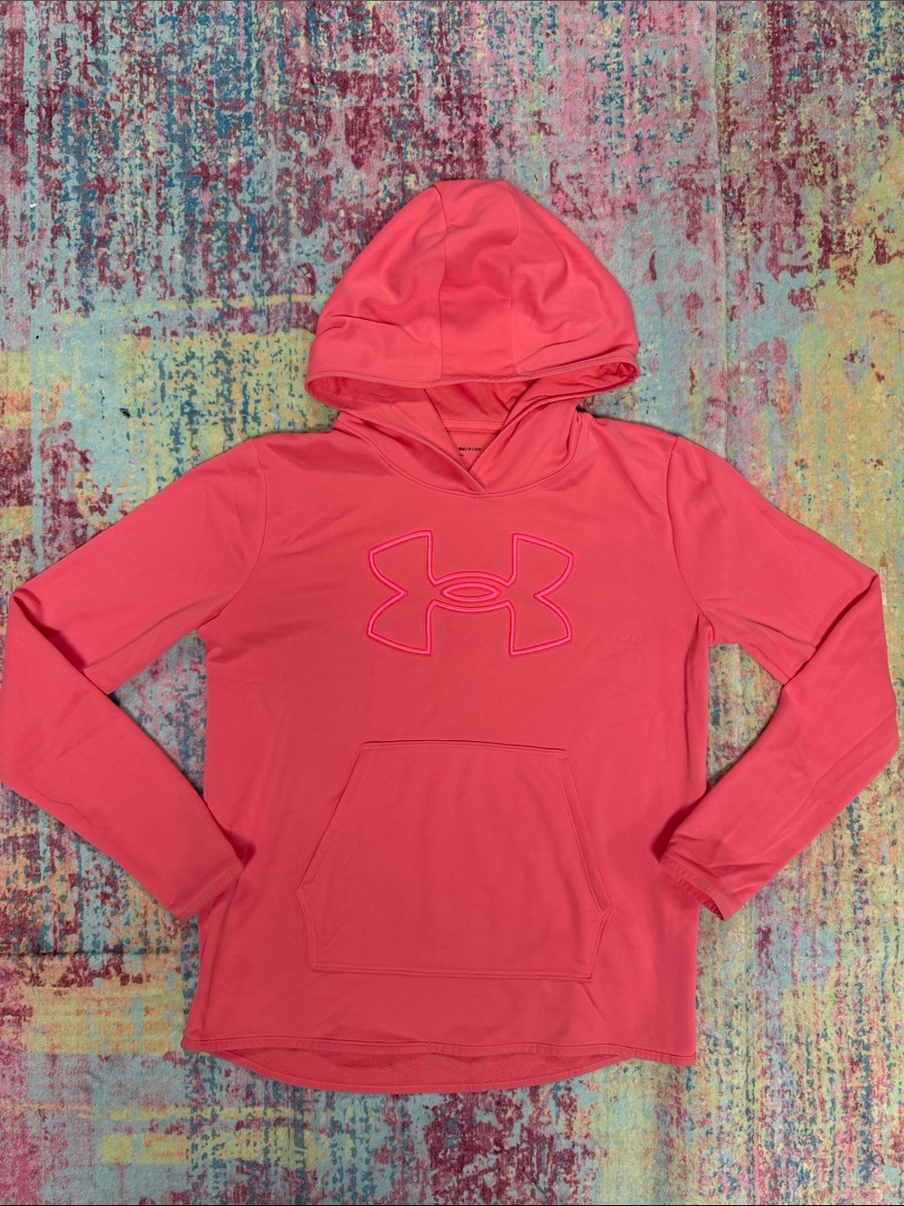 Under Armour Coral Pink Hooded Performance Sweatshirt